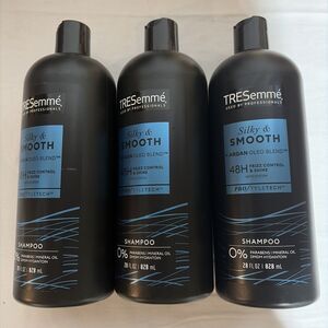 3 TRESemme Smooth & Silky Shampoo with Argan Oil & Silk Protein, 28oz Each New